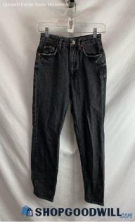 Zara Women's Weathered Dark Gray Slim Ankle Jeans - Sz 2