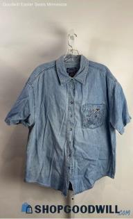 River's End VTG Women's Blue Button Up Shirt - Sz XL