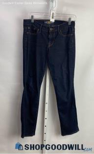 Lucky Brand Women's Dark Wash Blue Slim Straight Jeans - Sz 4