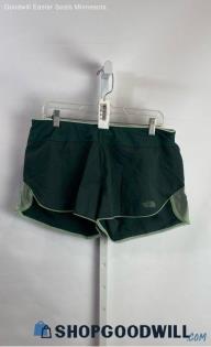 The North Face Women's Green Vented Built-In Liner Active Shorts - Sz L