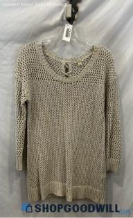 Lucky Brand Women's Biege Pullover Sweater - Sz S