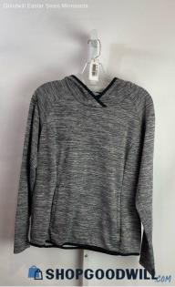 Columbia Women's Heather Gray Fleece Lined Tech Hoodie - Sz M