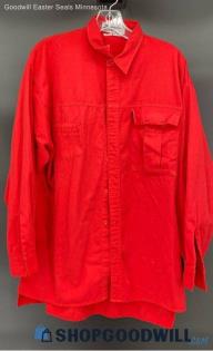 Zeppelin Men's Red Long Sleeve shirt - Sz M