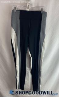 Athleta Women's Black/Gray Colorblock High Waisted Ankle Leggings - Sz M