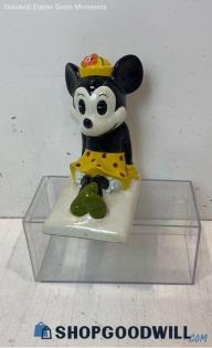 Vintage Minnie Mouse Sitting Glass Figurine