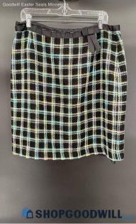 Requirements Women's Black Plaid skirt - Sz 16