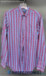 Levi's Fitted Men's LS Blue & Purple plaid shirt