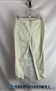 Chico's Women's Ivory White Ankle Skinny Jegging - Sz 2R