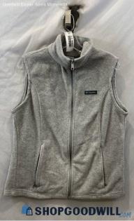 Columbia Women's Gray Full Zip Vest - Sz L