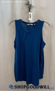 Athleta Women's Blue Scoop Neck Loose Fit Tank Top - Sz S