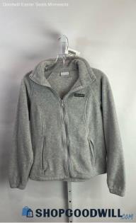 Columbia Women's Light Gray Polyester Full Zip Jacket - Sz M