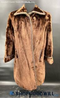 B.R. Menzel & Company women's Vintage Brown winter coat out