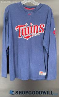 Minnesota Twins LS Navy Blue shirt by Nike Team Genuine Merchandise - Sz L