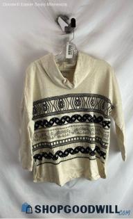 Lucky Brand Women's Beige Sweater - Sz L