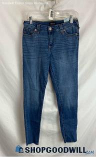 True Religion Women's Blue Mid-Rise Skinny Jeans - Sz 27