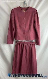 Dary Sue Women's Purple Top w/ Skirt - Sz 12