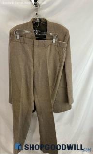 The Men's Store Men's Tan/Brown Polyester Suit - Sz 44