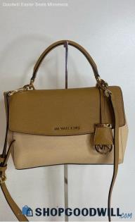 Michael Kors Nude/Peanut Satchel/Top Handle Bag Womens Leather