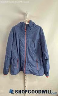 Columbia Women's Blue/Coral Pattern Interchangeable Jacket - Sz XS