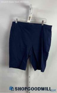 Chico's Women's Navy Pull on Bermuda Short - Sz 14/L