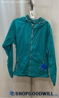 Columbia Women's Blue Nylon Long Sleeve Full Zip - Sz XL