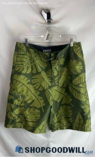 Columbia Men's Green Leaf 11" Swimtrunk - Sz 34