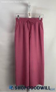 Zara Women's Pink Straight Leg Pants - Sz XS