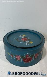 'Rose Malign Painted Tin Olive Can Chicago