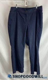 Lane Bryant Women's Navy Heather Wide-Leg Dress Pants - Sz 20