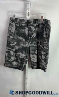 Levi's Men's Black/Gray Camo Patterned Cargo Short - Sz 34