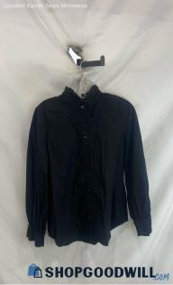 Chico's Women's Black Button Up Shirt - Sz 10