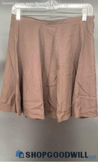 String Bean Brown Rayon skirt - Sz L