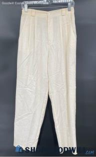 Kathie Lee Polyester/Rayon Soft Yellow Dress pants - Sz 10