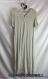 Chico's Women's White/Green Casual Dress - Sz 0