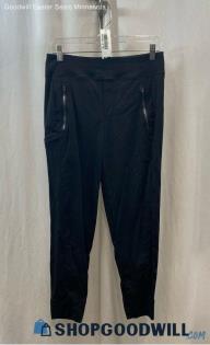 Athleta Women's Black Pull On Gridstock Zipper Pocket Ankle Jogger - Sz 2