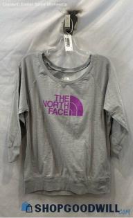 The North Face Women's Heather Gray LS Shirt - Sz L