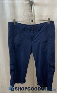 Athleta Women's Navy Lightweight Tech Cargo Capris - Sz 10