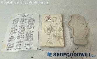 IOB Longaberger Pottery Angel Series: Hope Cookie Mold