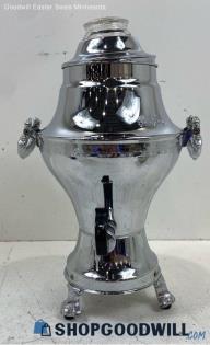 Vintage Unbraded Electric Chrome Art Decor Coffee Server Kitchen Appliance