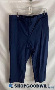 Lane Bryant Women's Blue Cropped Pants - Sz 18