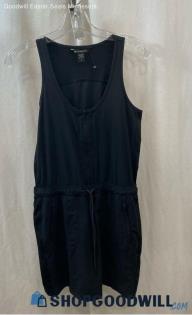 Athleta Women's Black 1/2 Zip Built-In Shorts Active Windbreaker Dress - Sz 2