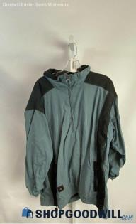 Columbia VTG Men's Blue/Black 1/2 Zip Windbreaker Jacket - Sz M