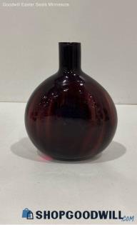 Vintage Amethyst Glass Bottle Vase