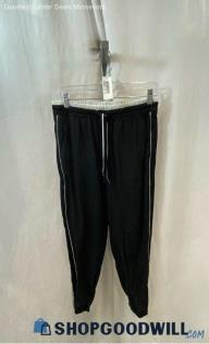 Athleta Women's Black/White Pull On Drawstring Cuffed Ankle Jogger - Sz 6