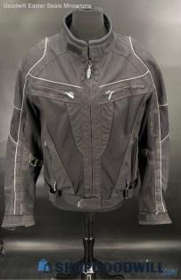 Olympia Moto Sports Men's Black Riding jacket - Sz L