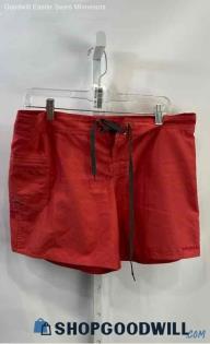 Patagonia Women's Coral Red Polyester Shorts - Sz 10