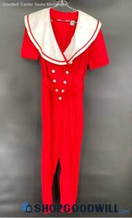 International Women's Red and white jumpsuit - Sz 10