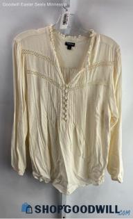 Torrid Women's Antique White Blouse - Sz 1