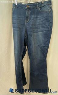 Lane Bryant Women's Dark Blue Mid Rise Bootcut Jeans - Sz 20