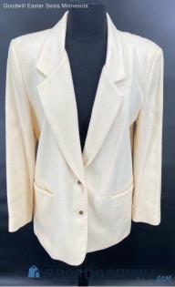 Alfred Dunner women's Ivory Wool blazer - Sz 8